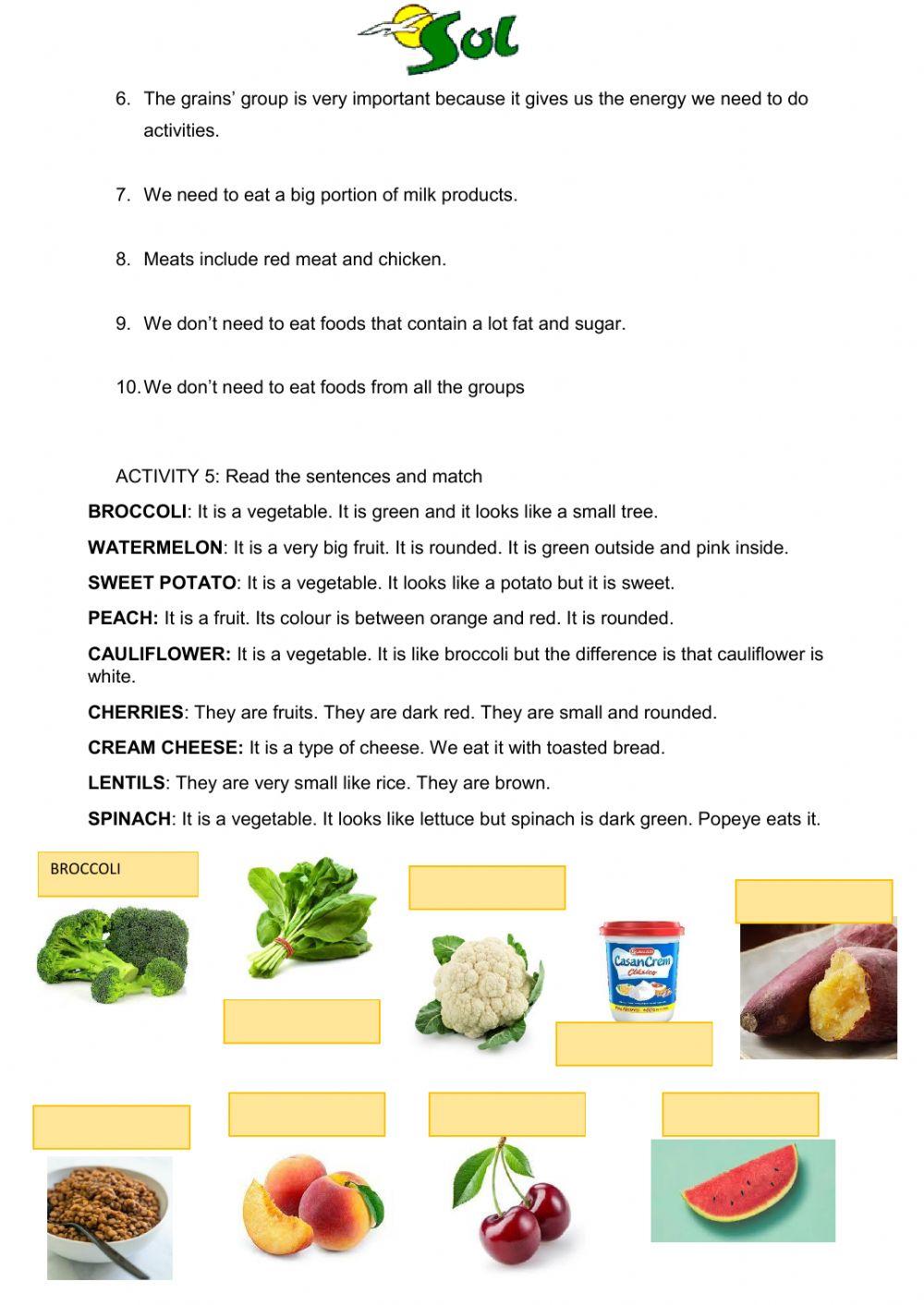 Healthy eating - food