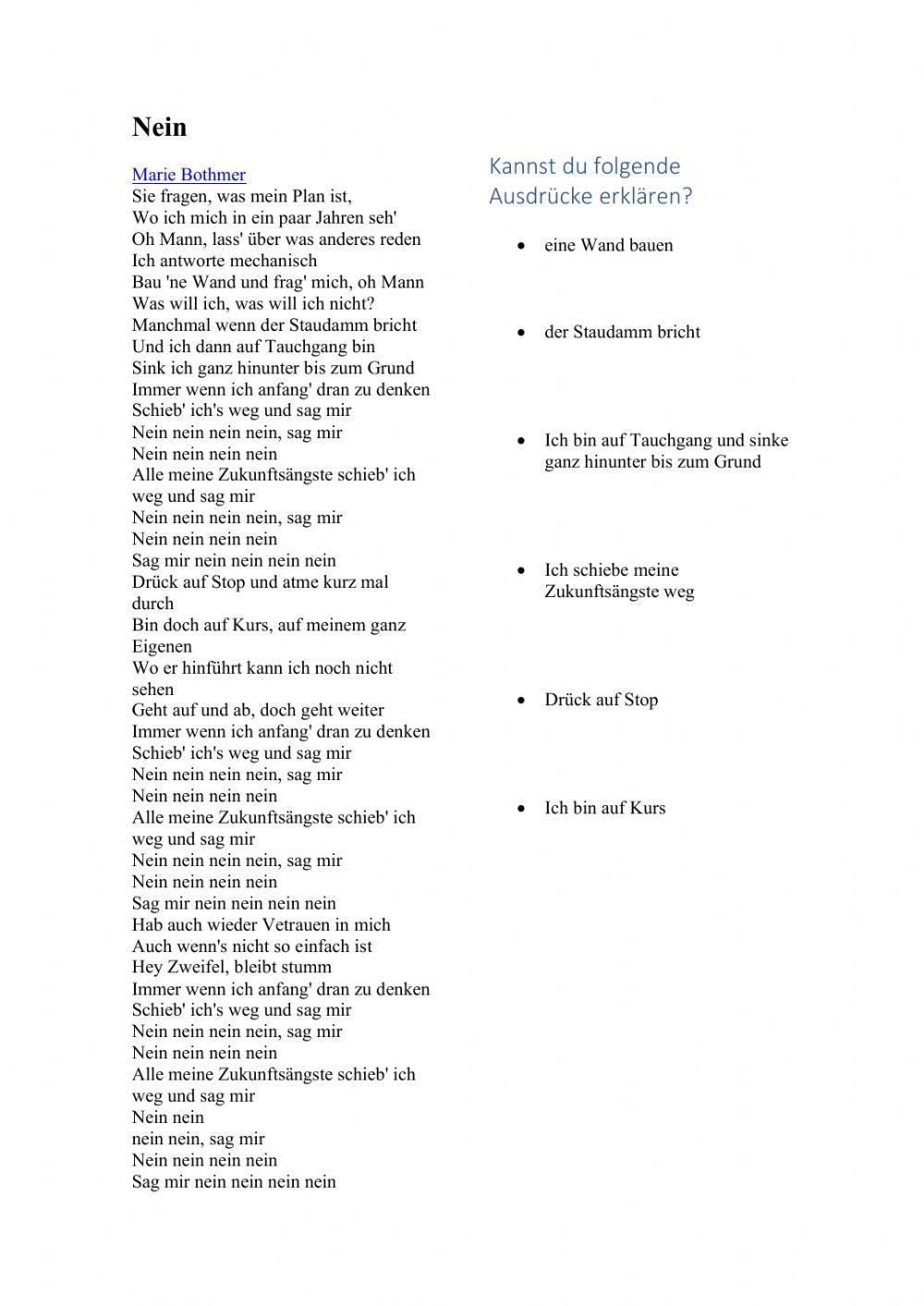 Nein - Marie Bothmer