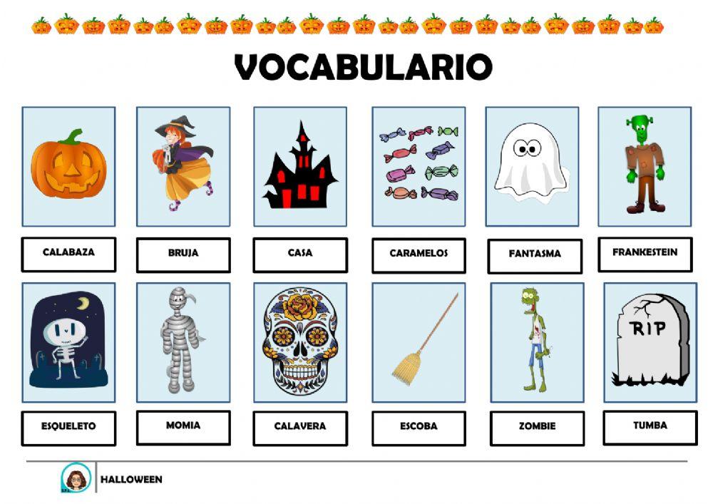 Vocabulario Halloween