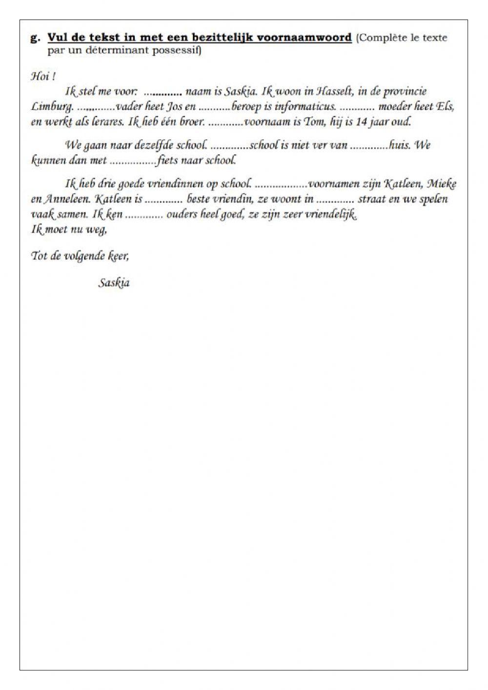 Gr Bezittelijke voornaamwoorden (1)