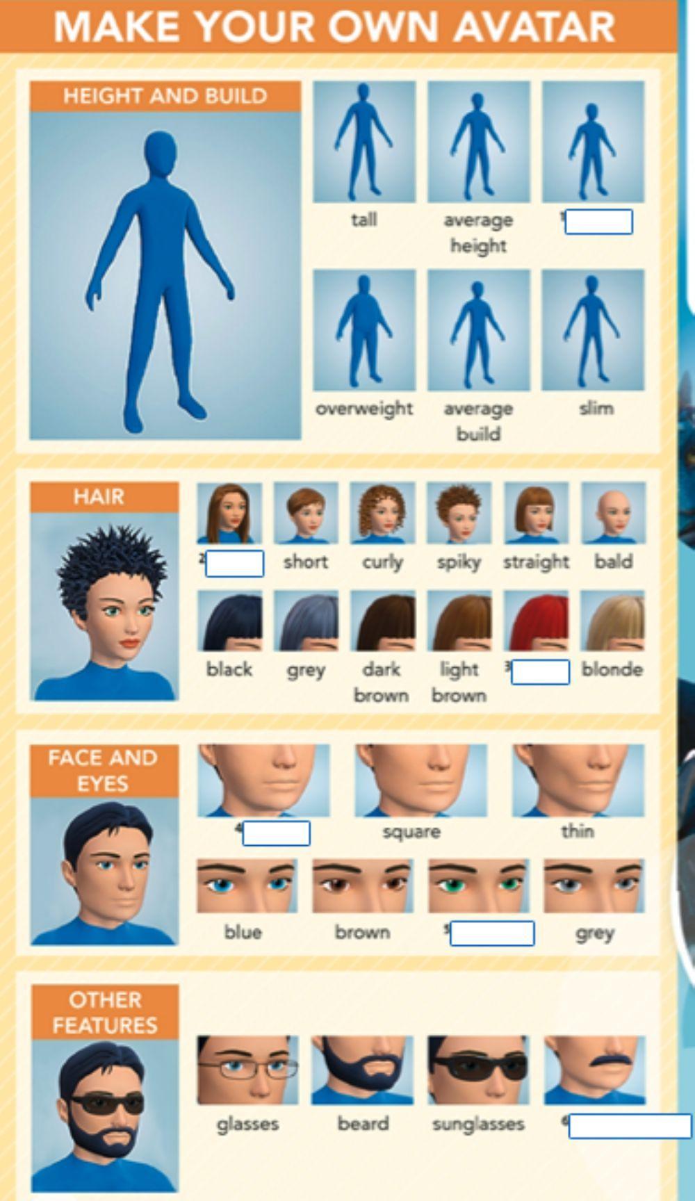 460763 | Make your own avatar | JanaVil | LiveWorksheets