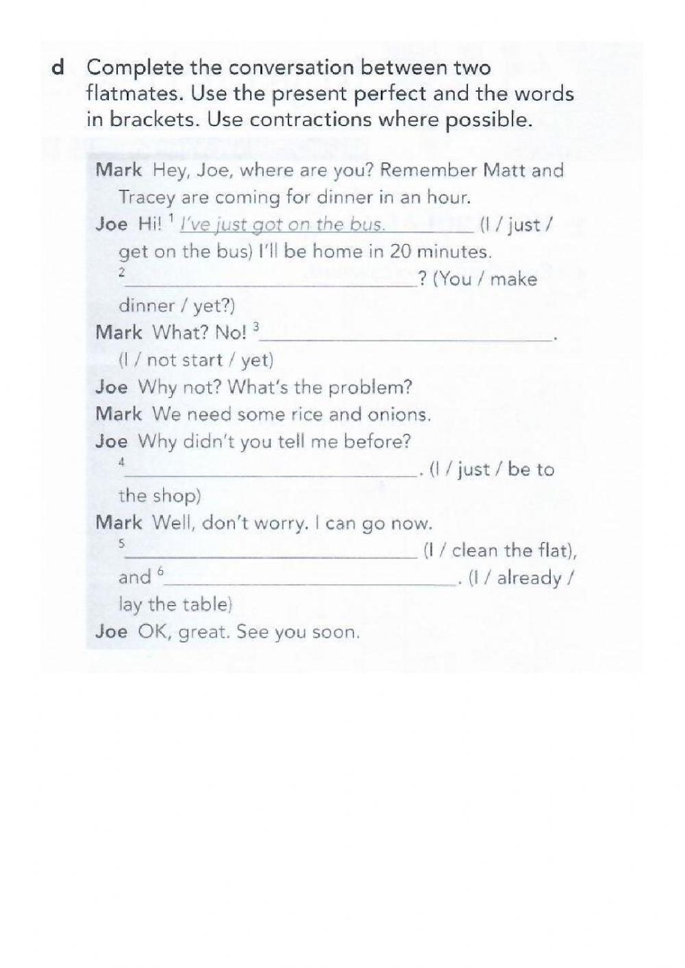 Present Perfect Simple