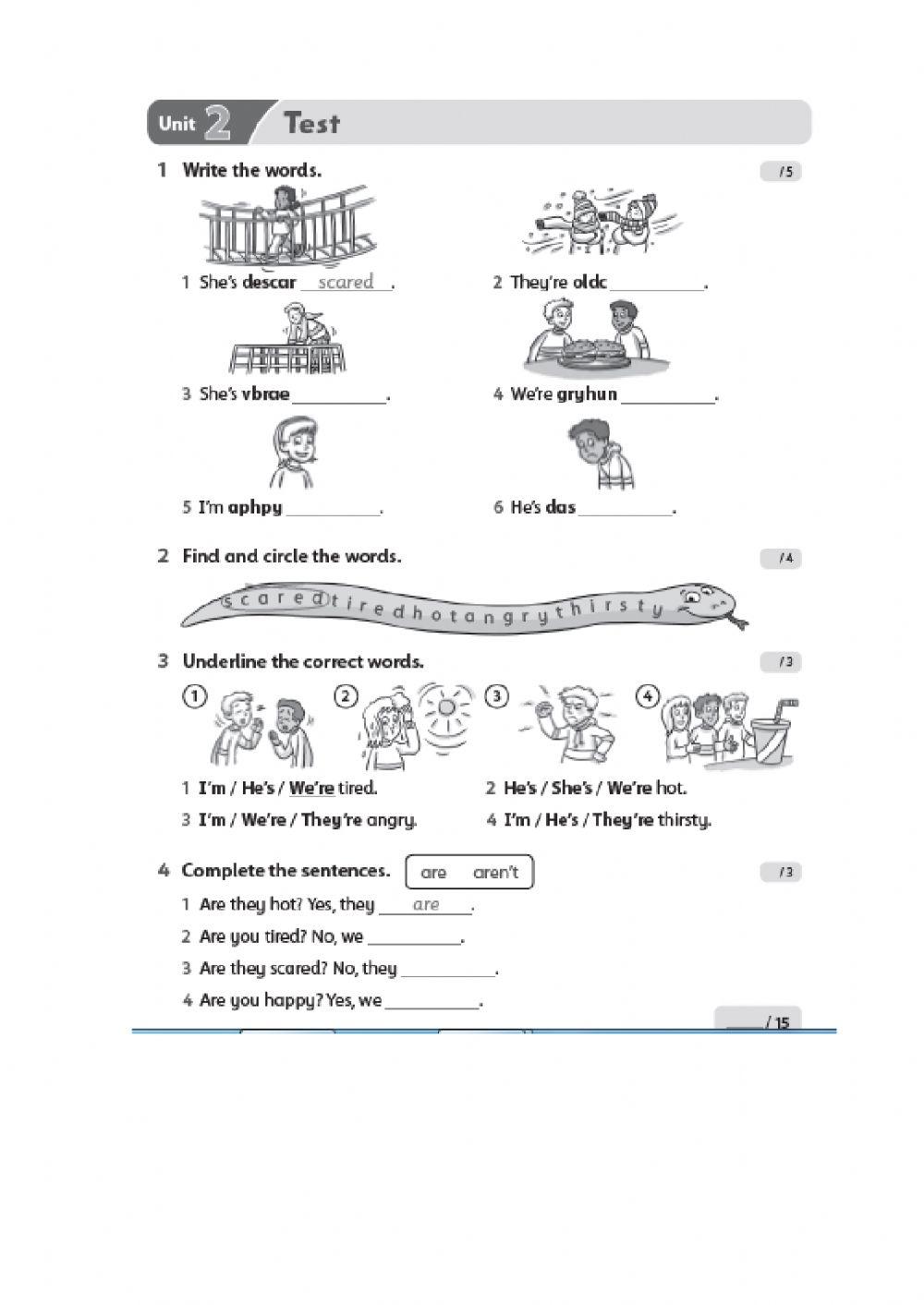 Family and Friends 2 units 1-3