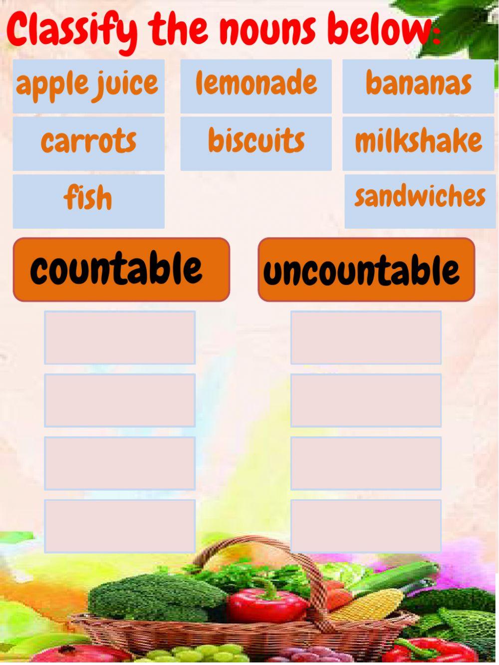 Countables & uncountable