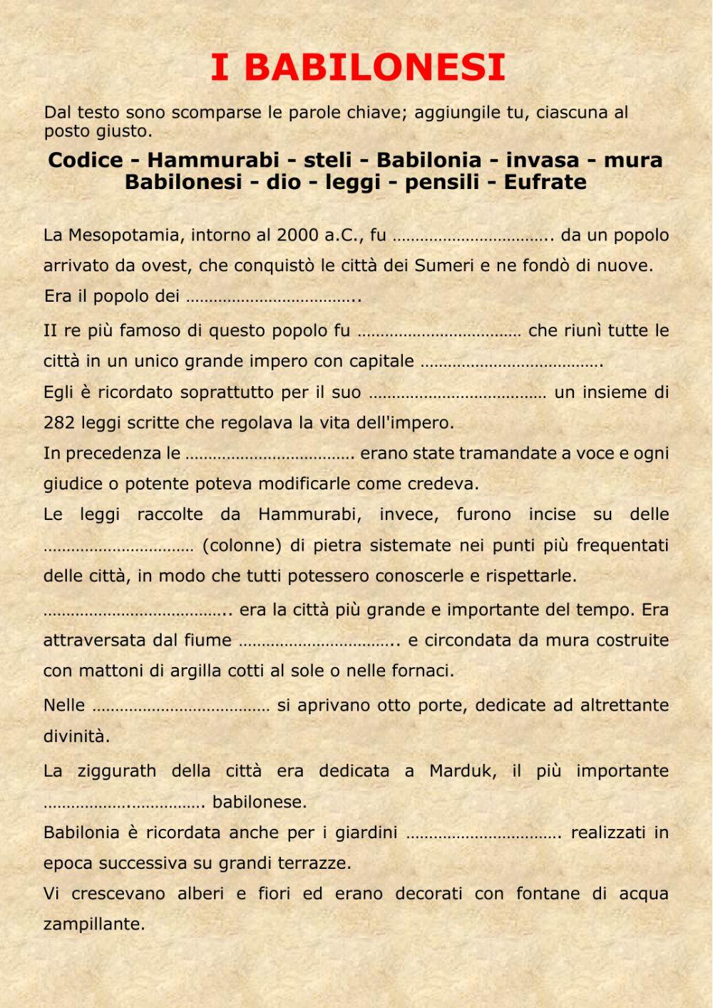 I Babilonesi
