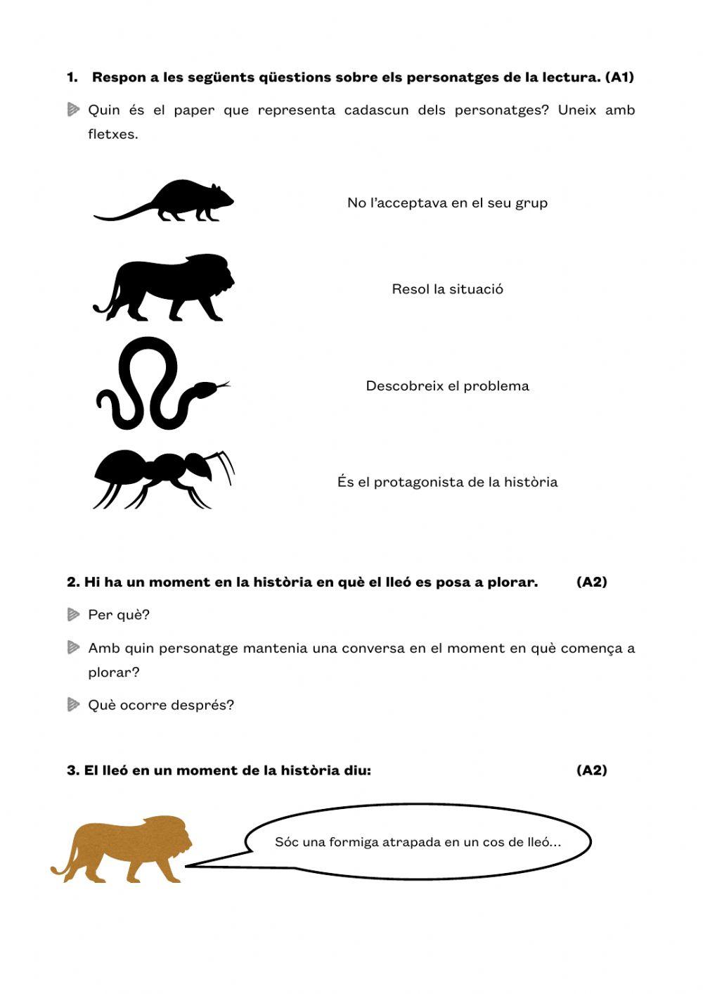 La formiga i el lleó