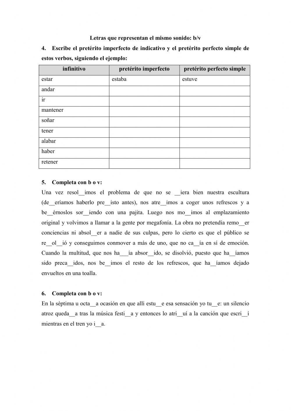 Repaso ortografía grafías