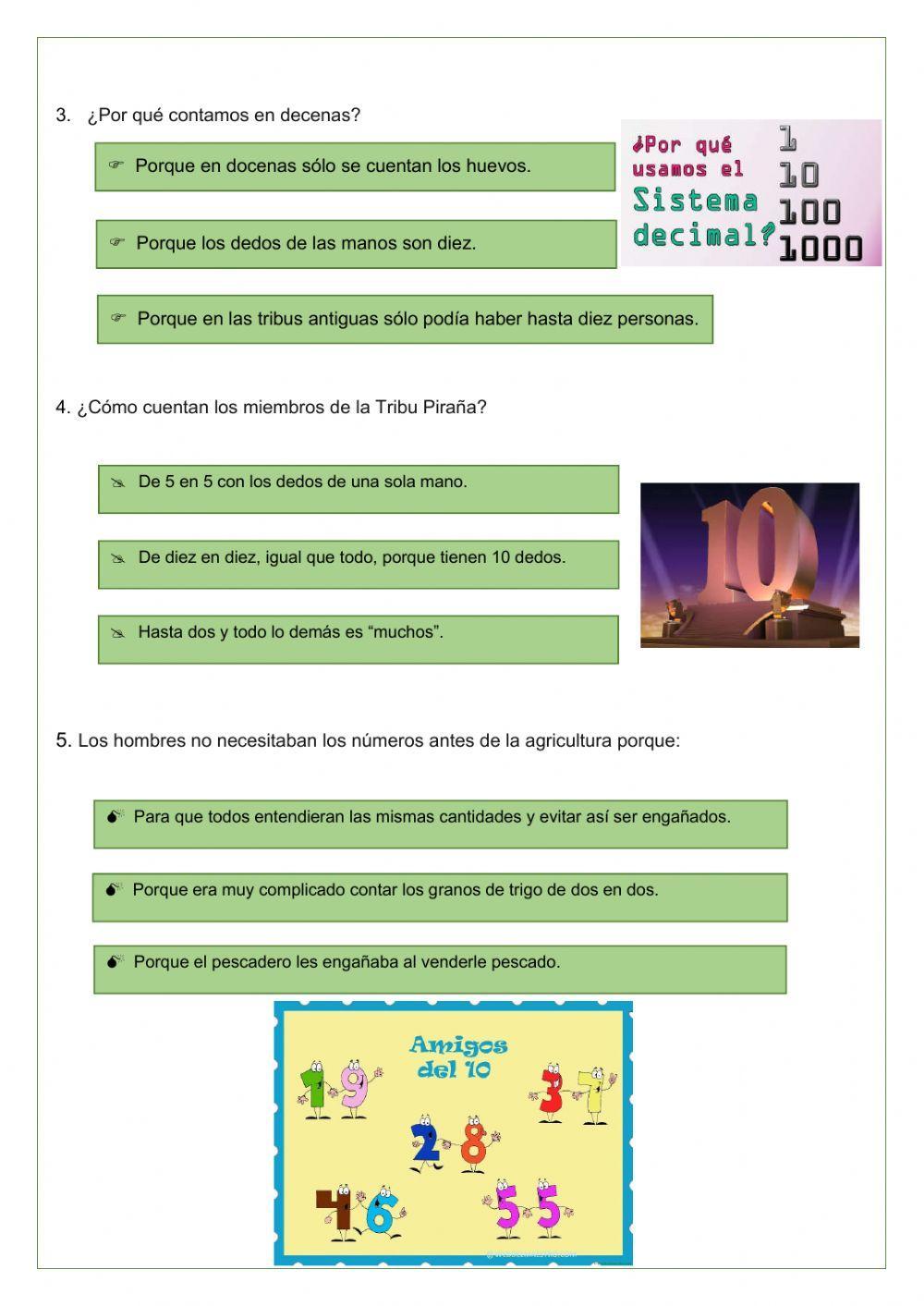 Lectura: -Sistema Decimal-