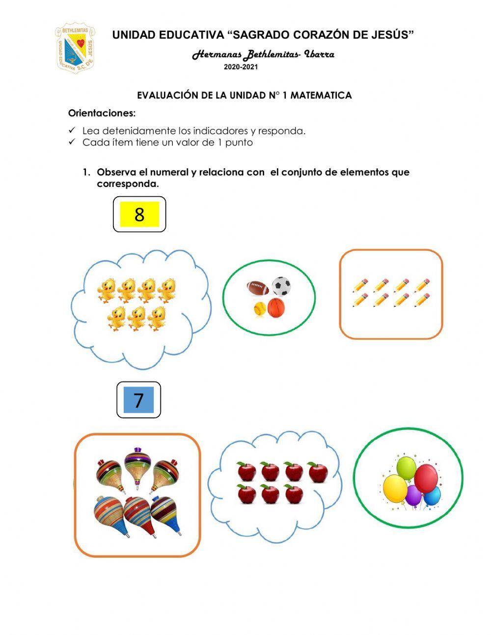 Evaluación Matemática