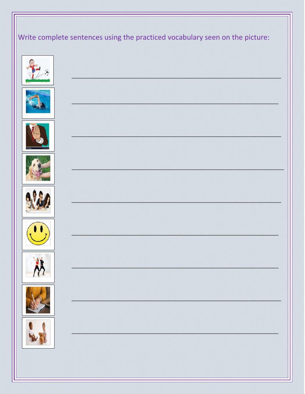 Action verbs 2 audio