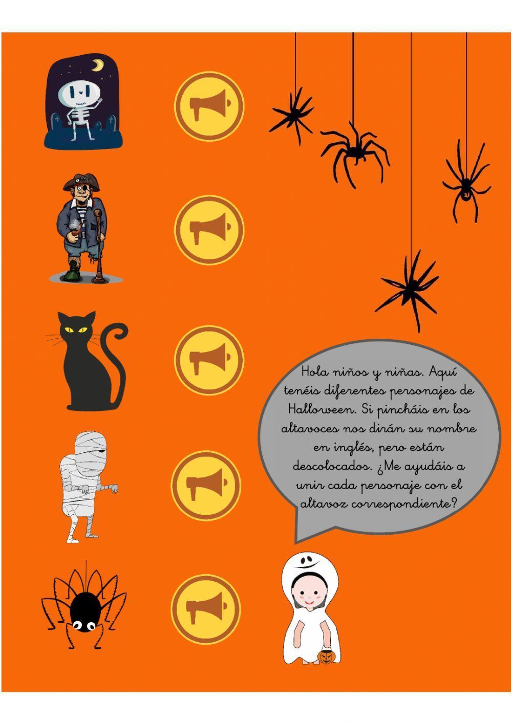 Personajes Halloween-pronunciación inglés