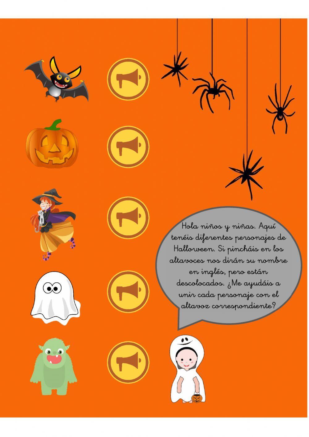 Personajes Halloween-pronunciación inglés