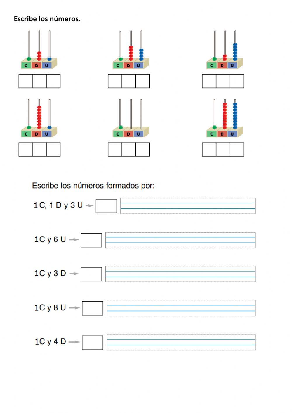 Los números del 0 al 199