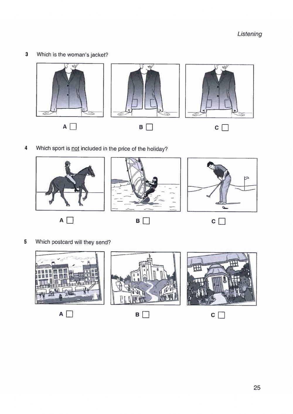 PET 2020 : TEST 1 (WRITING PART 1  - LISTENING PART 1-2-3-4 ) 8TH CE