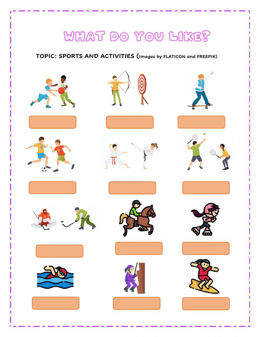 What do you like? online worksheet | Live Worksheets