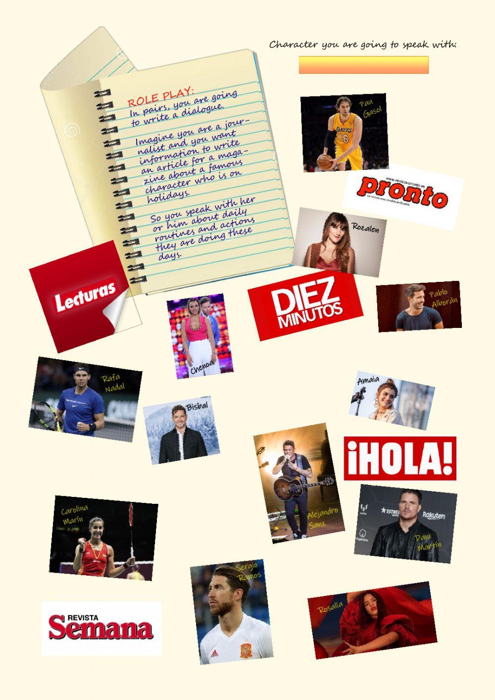 Interview with a famous  character