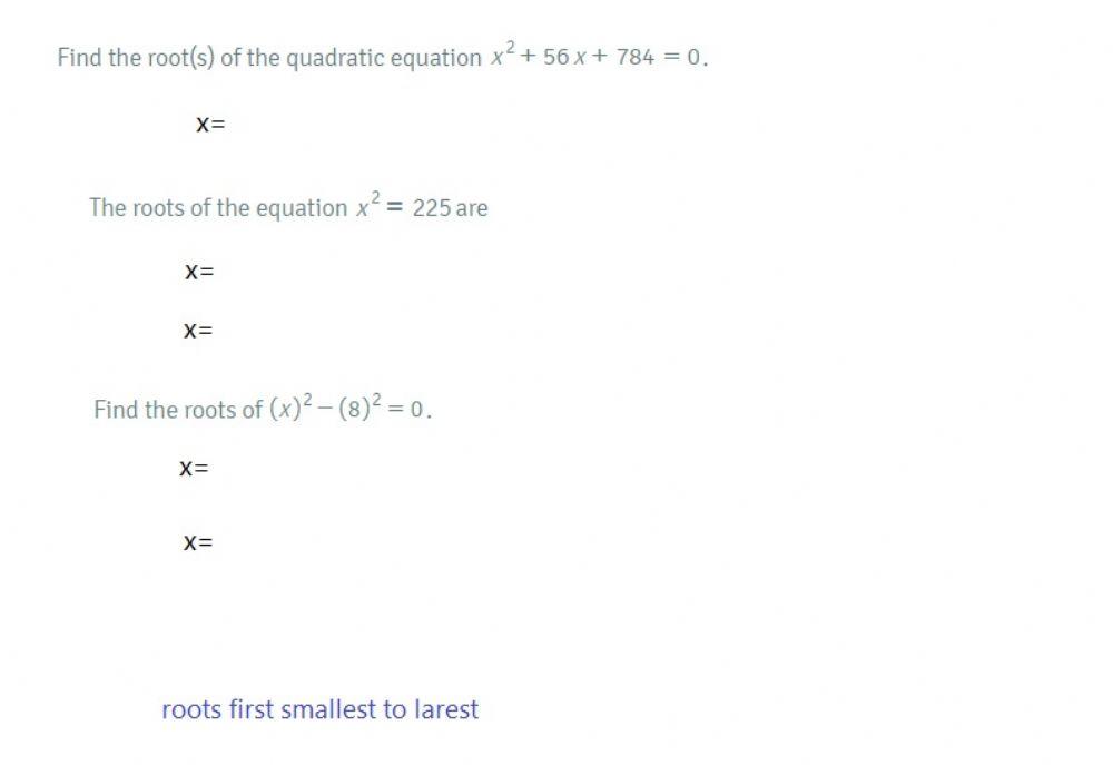 Solving Quadratic