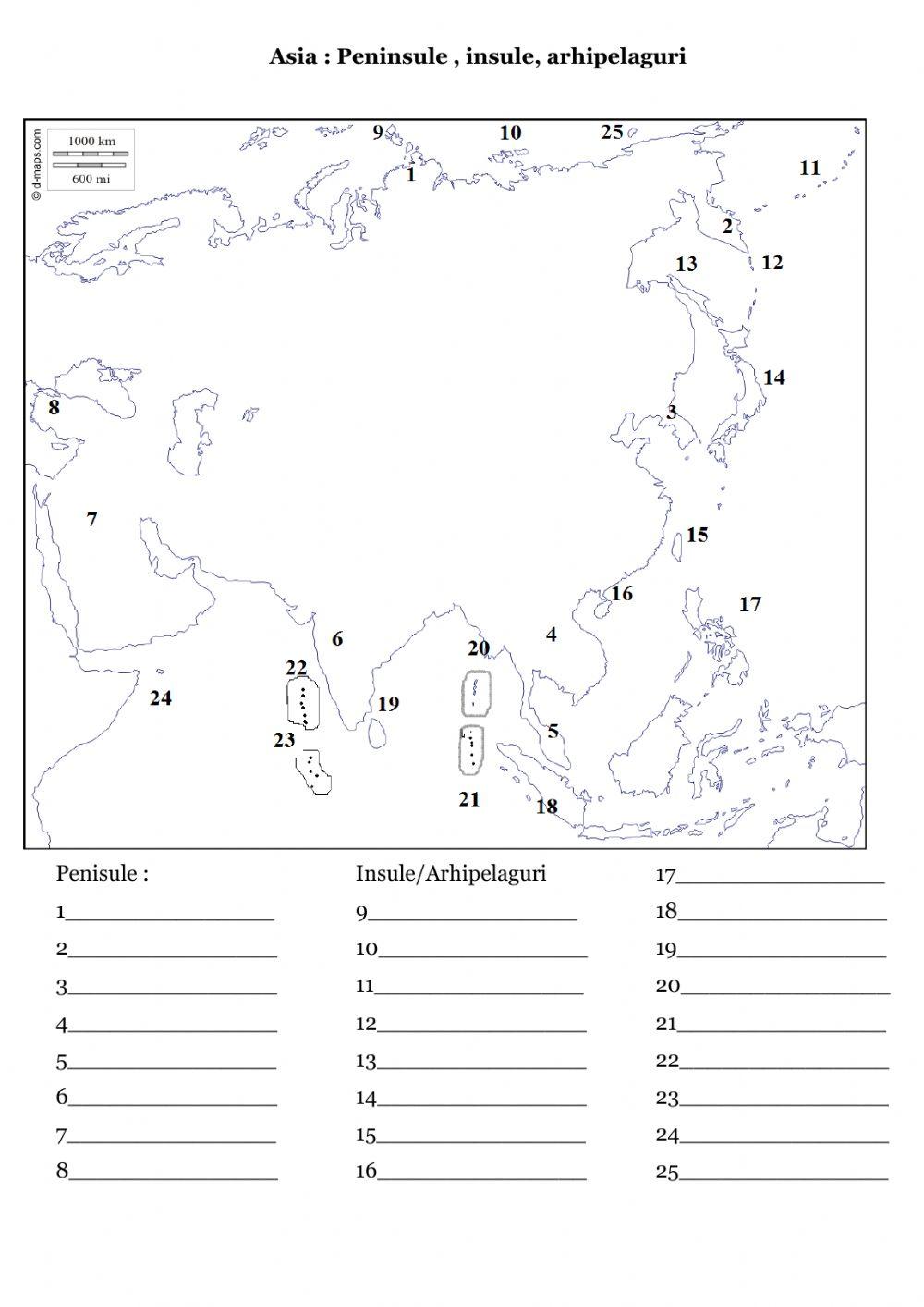 Asia insule și peninsule