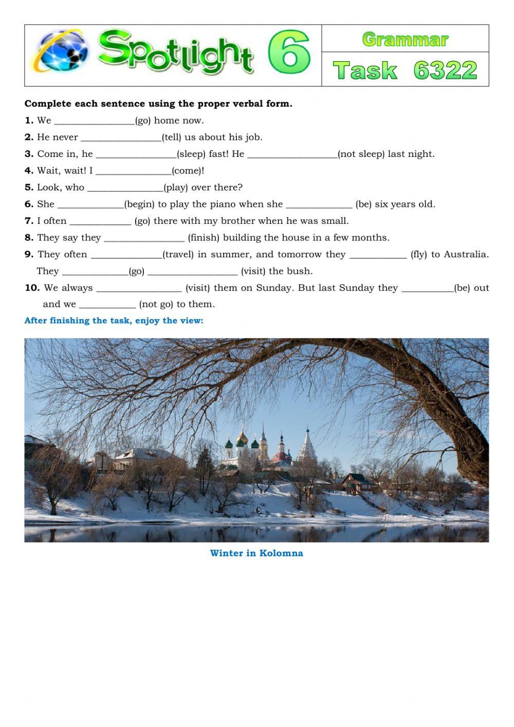 Spotlight 6 Task 6322