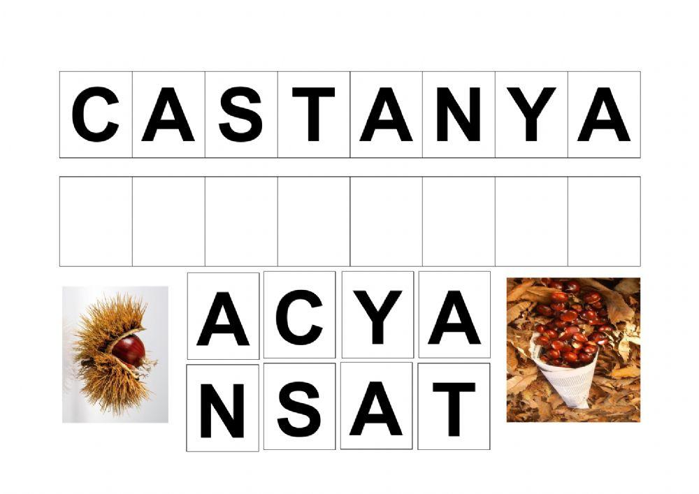 Confegir paraules de la tardor