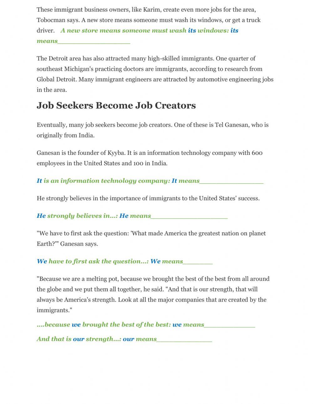 Pronouns -Immigrants Help Detroit