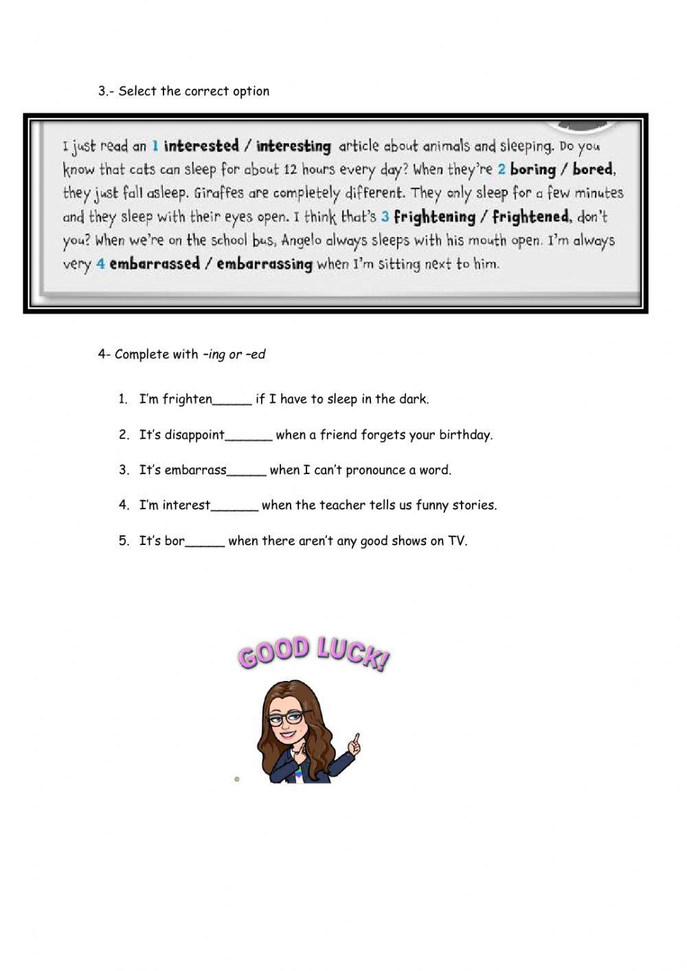 Activity book pg 22- 26