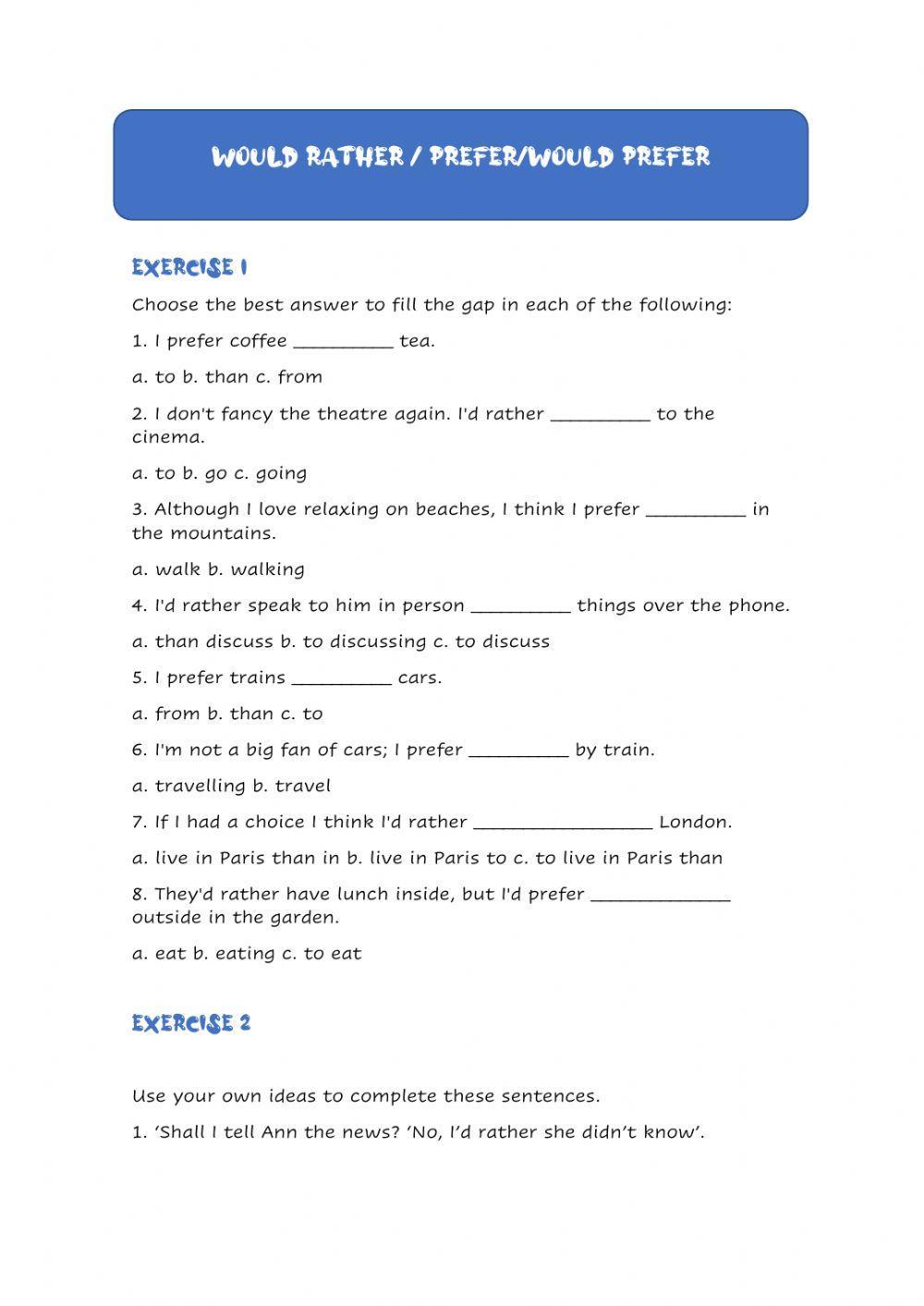 Would like would rather. Would rather had better упражнения. Would prefer would rather упражнения. Had better would rather would prefer упражнения. Would prefer would rather правило.