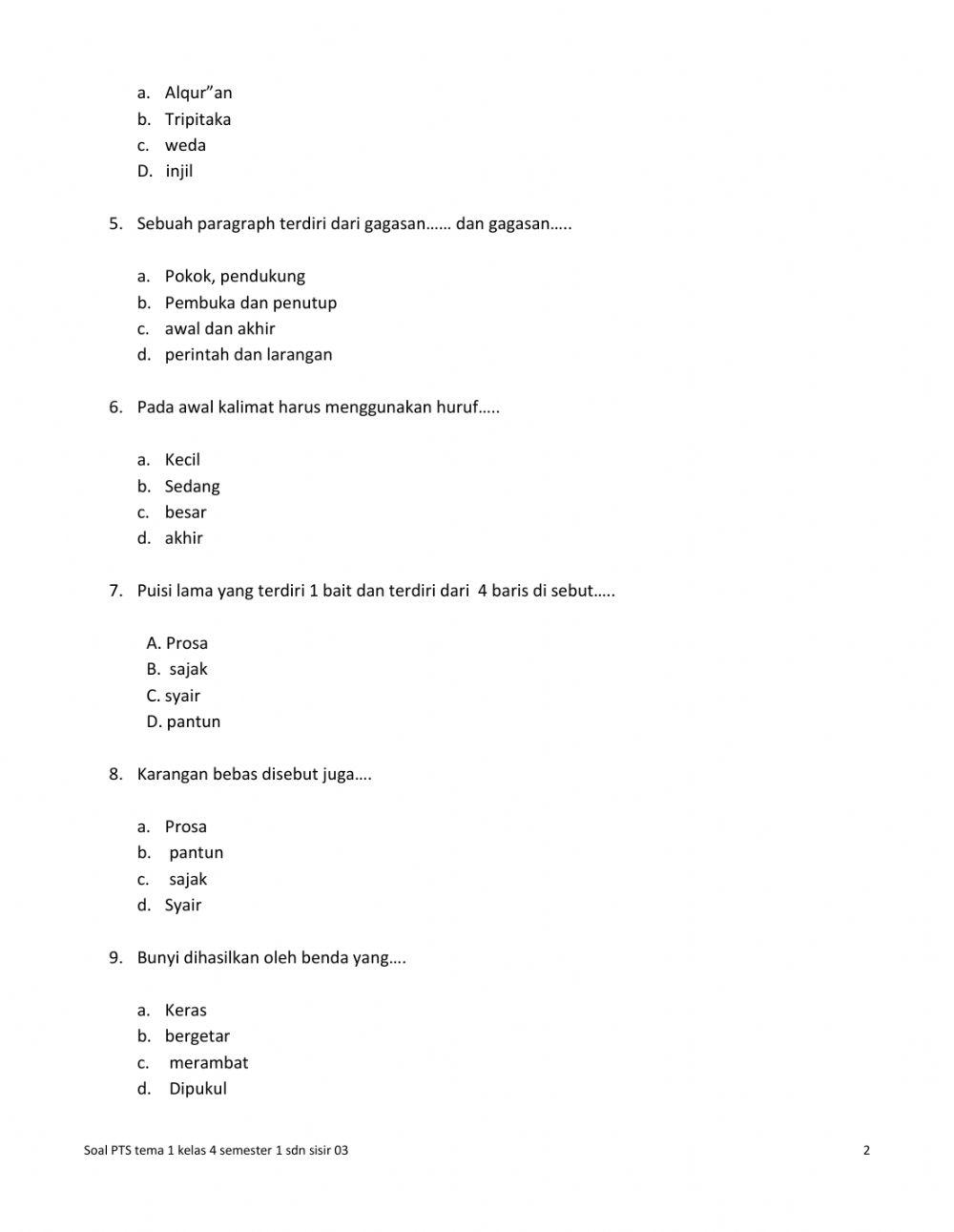 Penilaian Tengah Semester