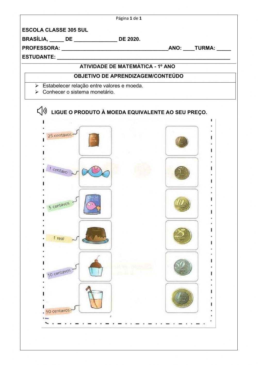 Sistema monetário moedas