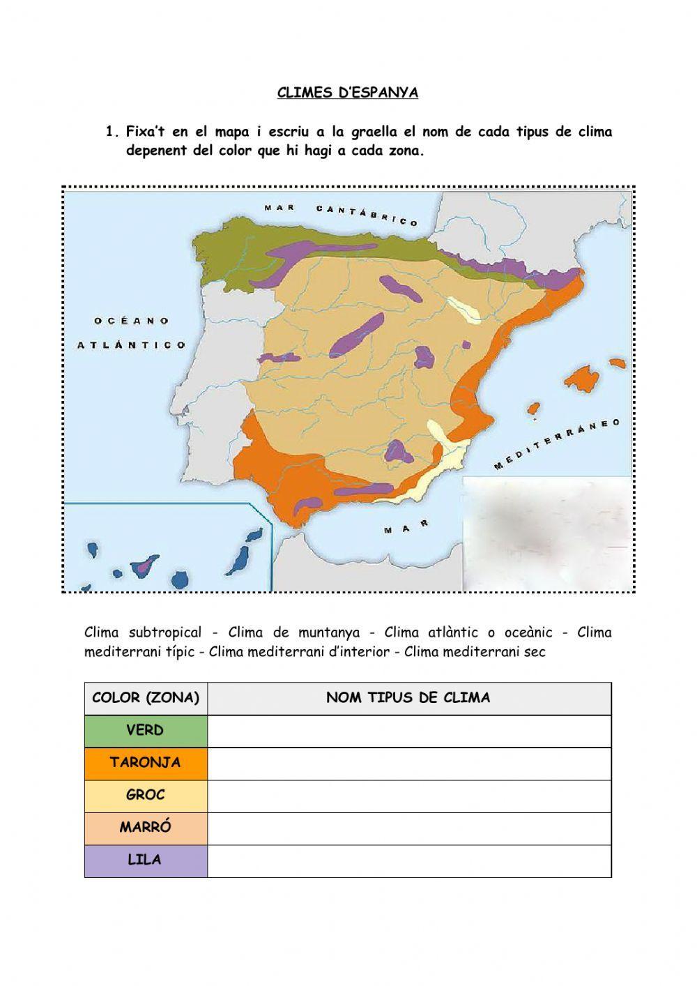 Climes d'Espanya (mapa)