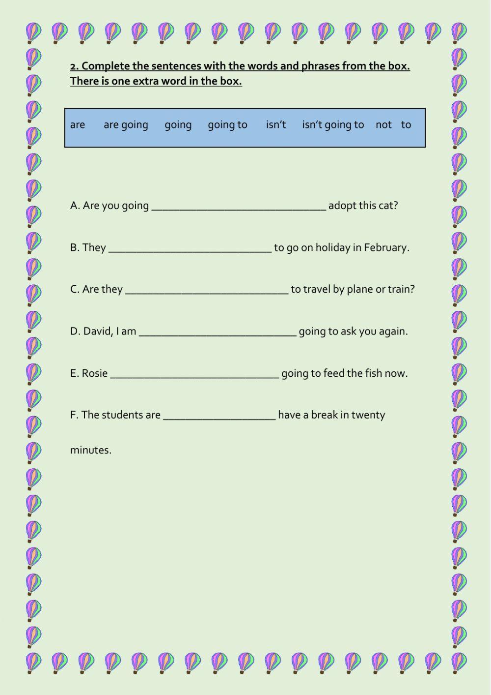 Future with Going to