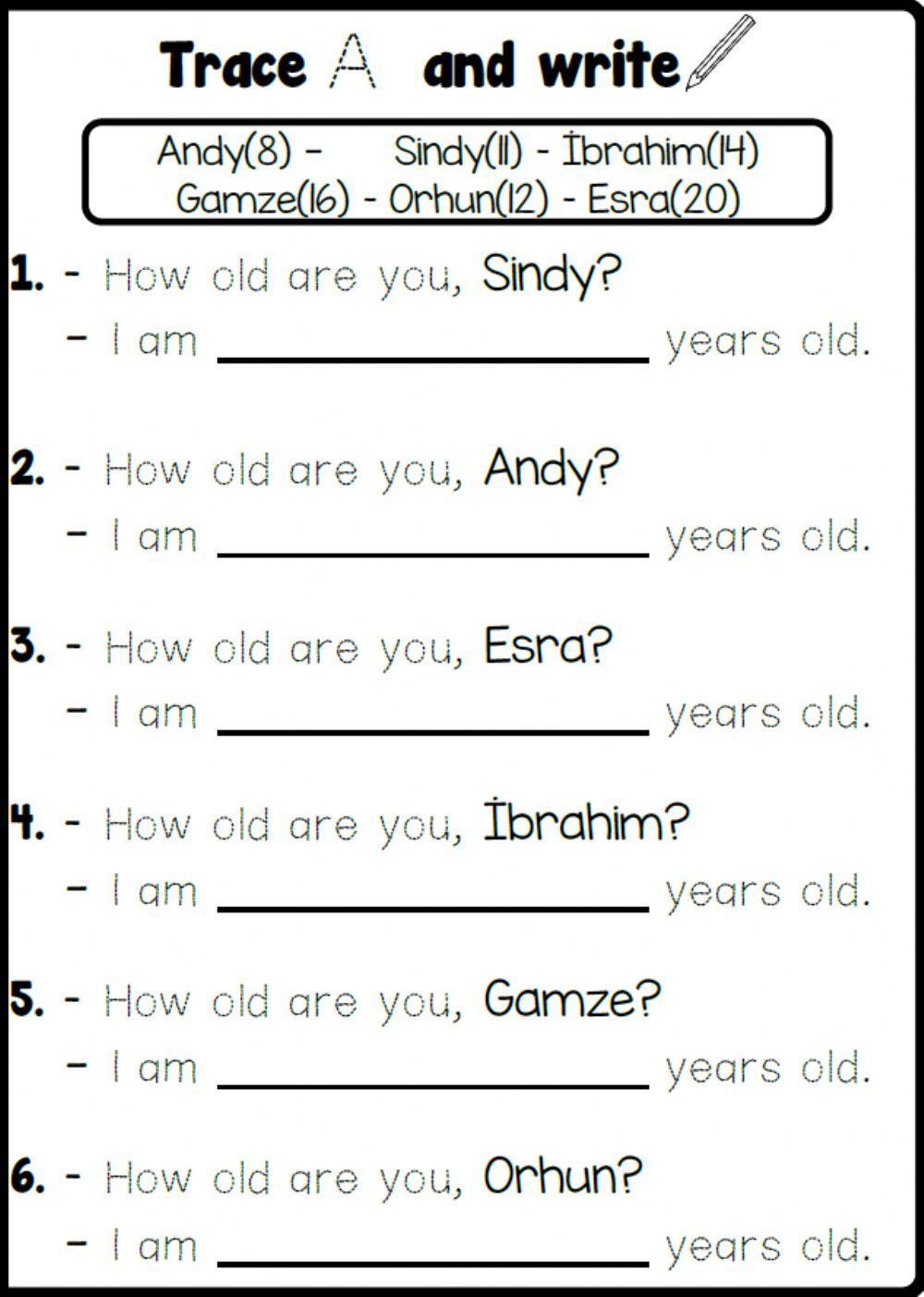 3.1. Greetings - How old are you?