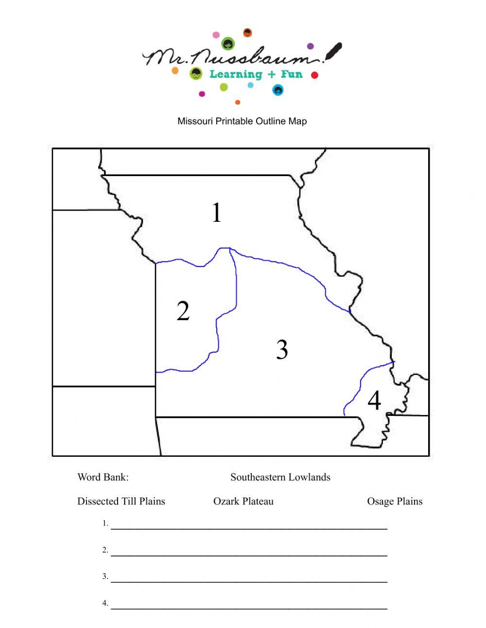 What Are The Four Regions Of Missouri