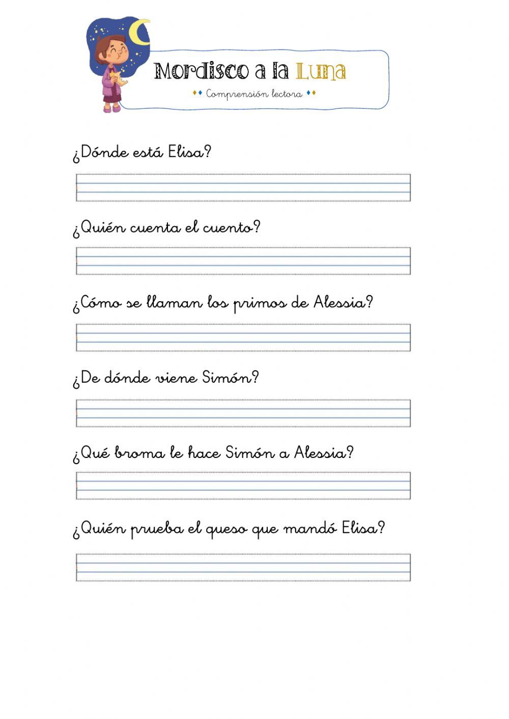 Comprensión lectora T1