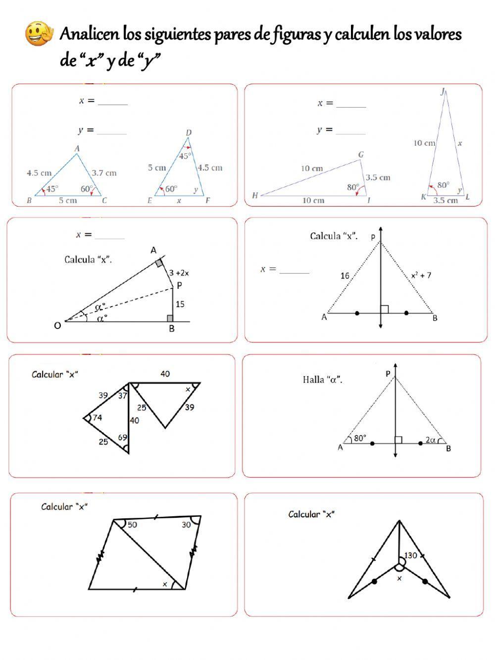 Congruencia de triángulos