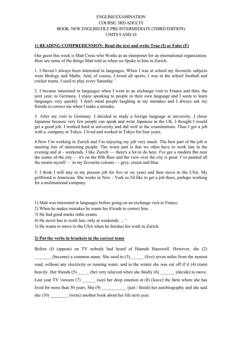 Test units 9 and 10 3rd adults