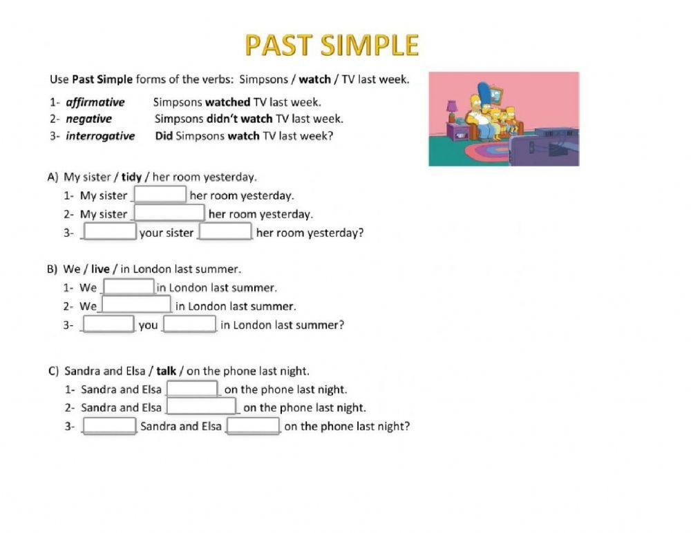 Revision Past Simple