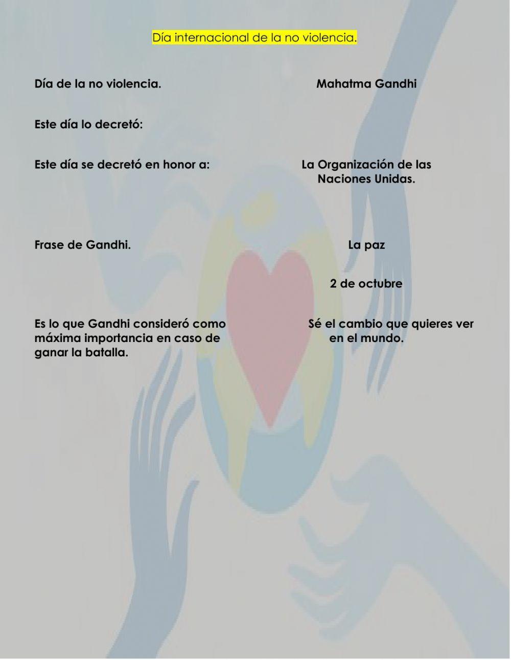 Día de la no violencia