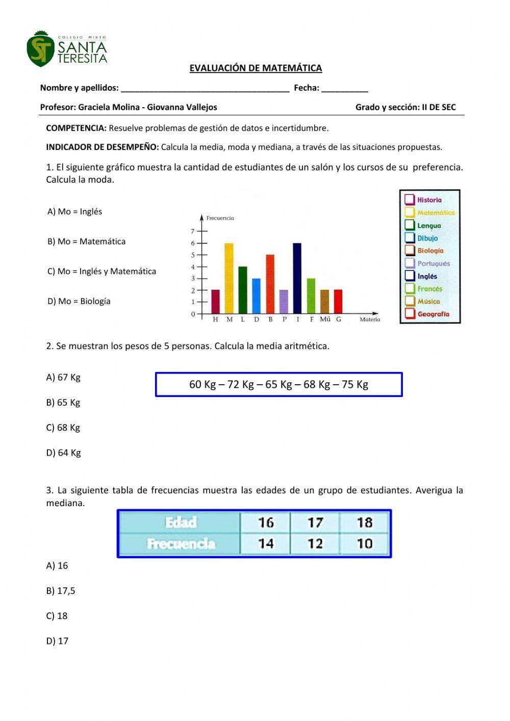 Media, moda y mediana