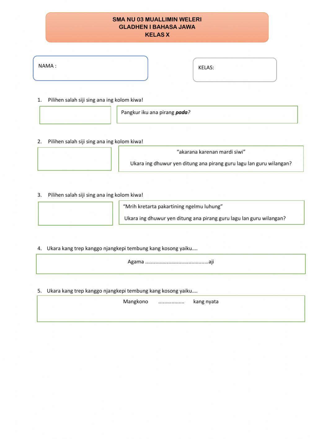 Tembang pangkur lan cerkak