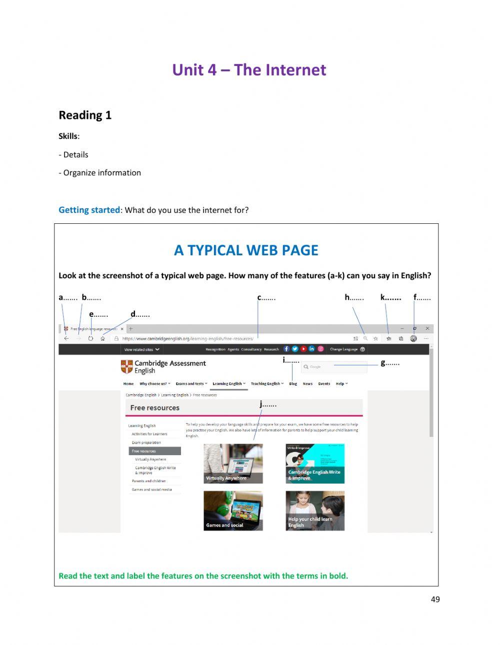 A typical web page