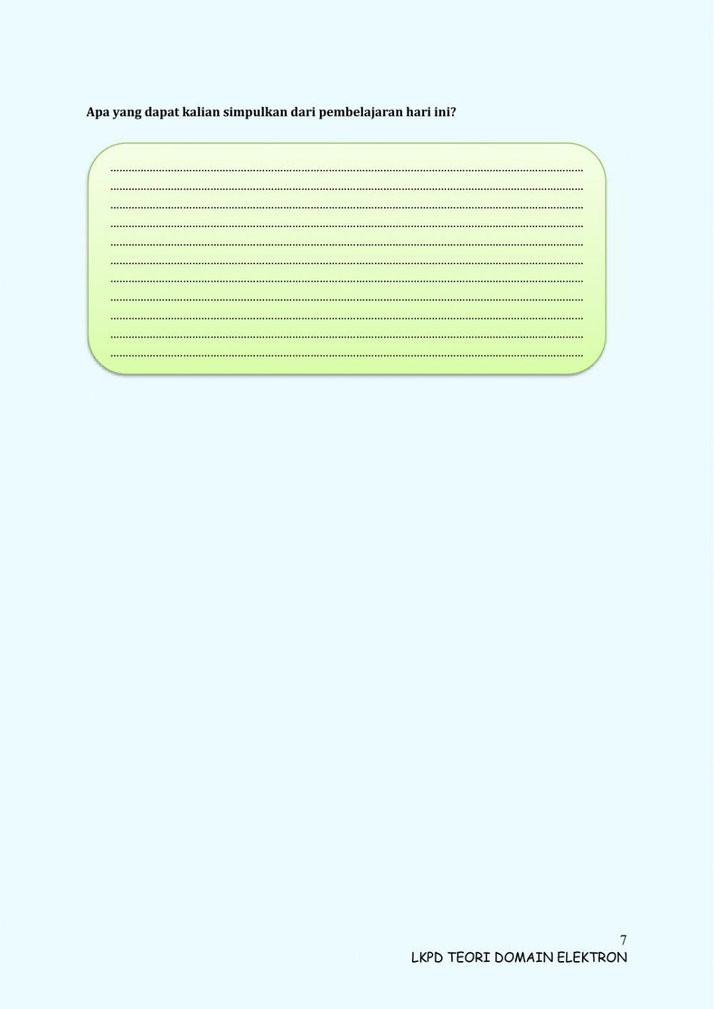 LKPD Teori Domain Elektron