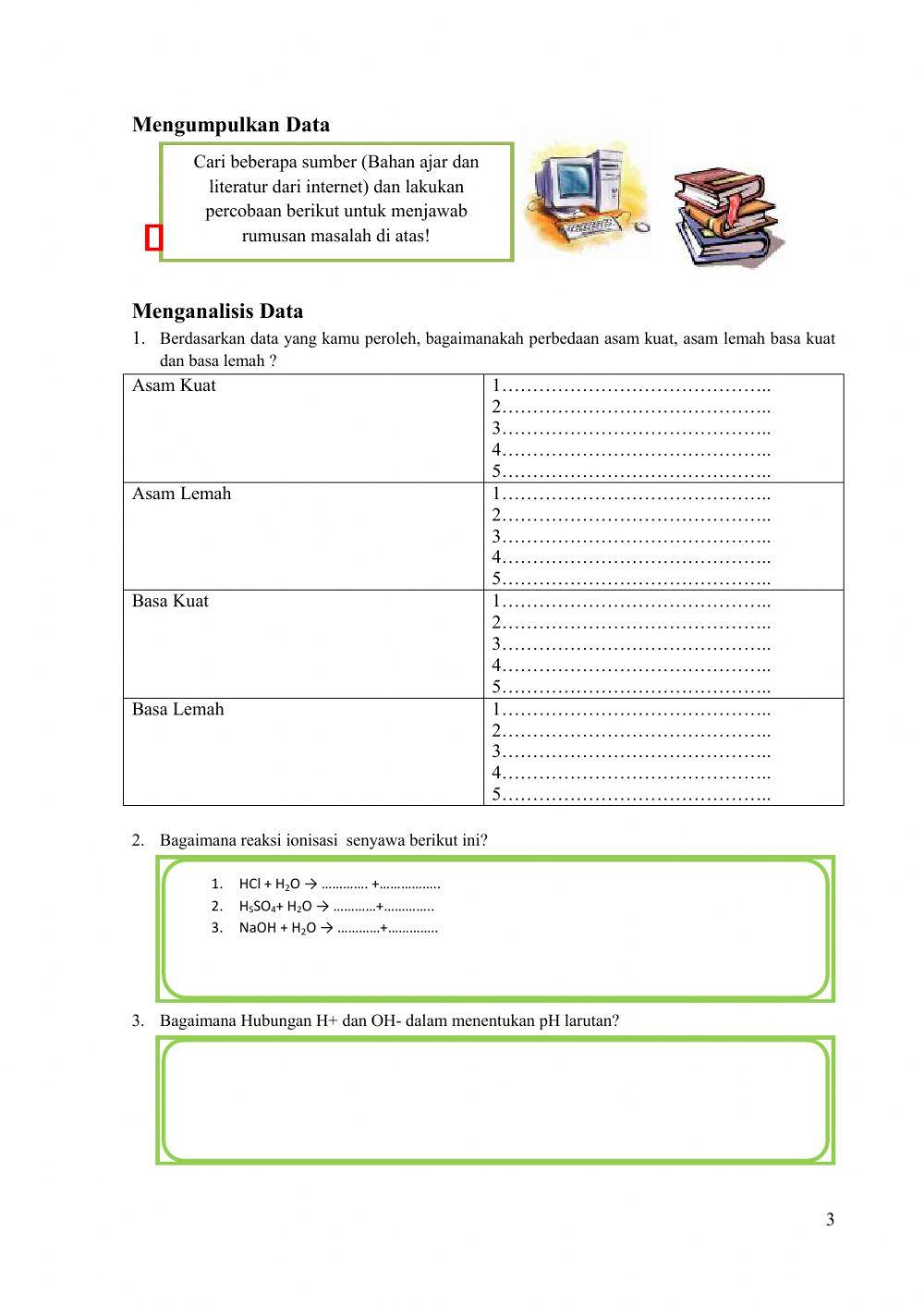 Menghitung pH asam Basa