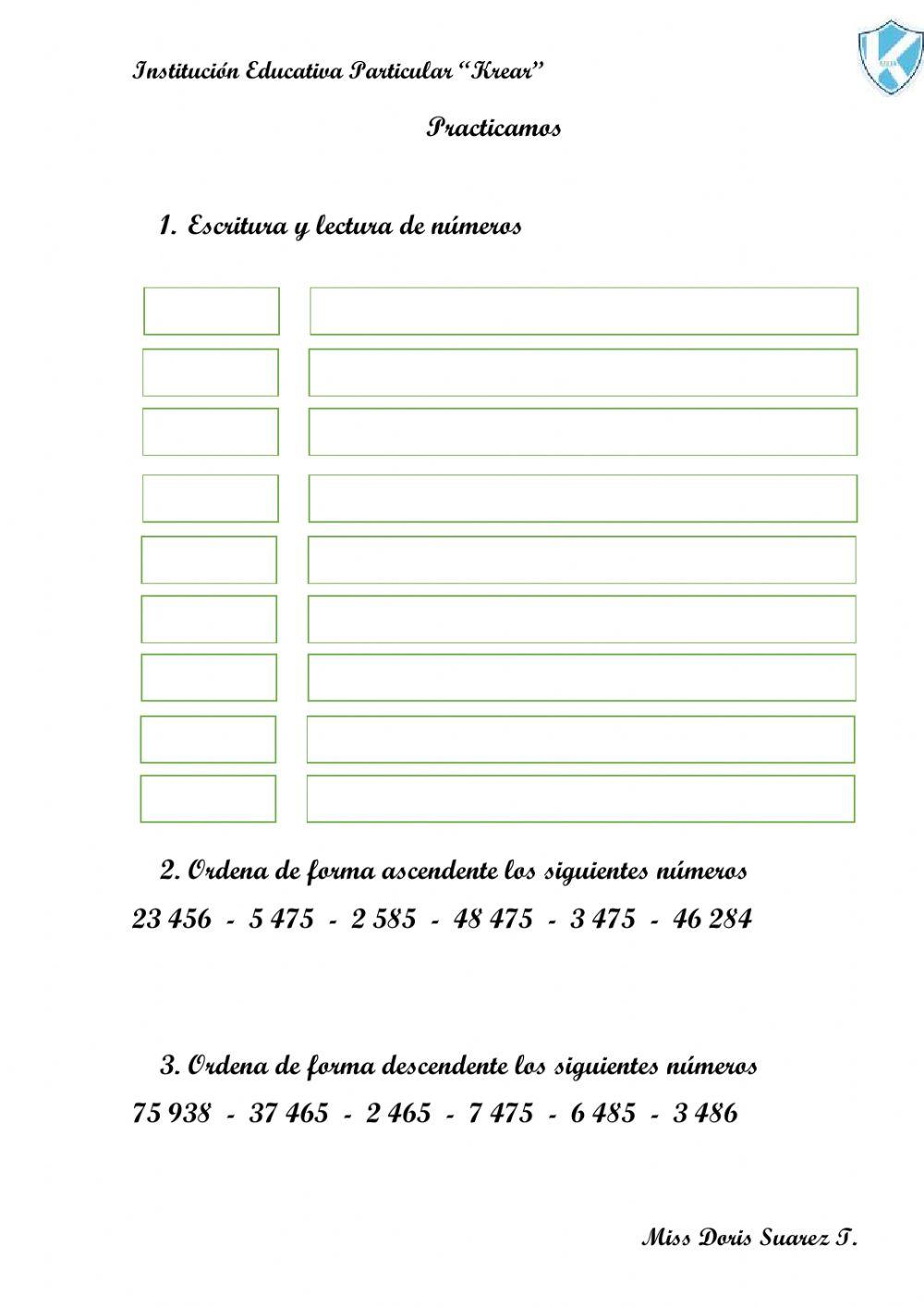 Ascendente y descendente