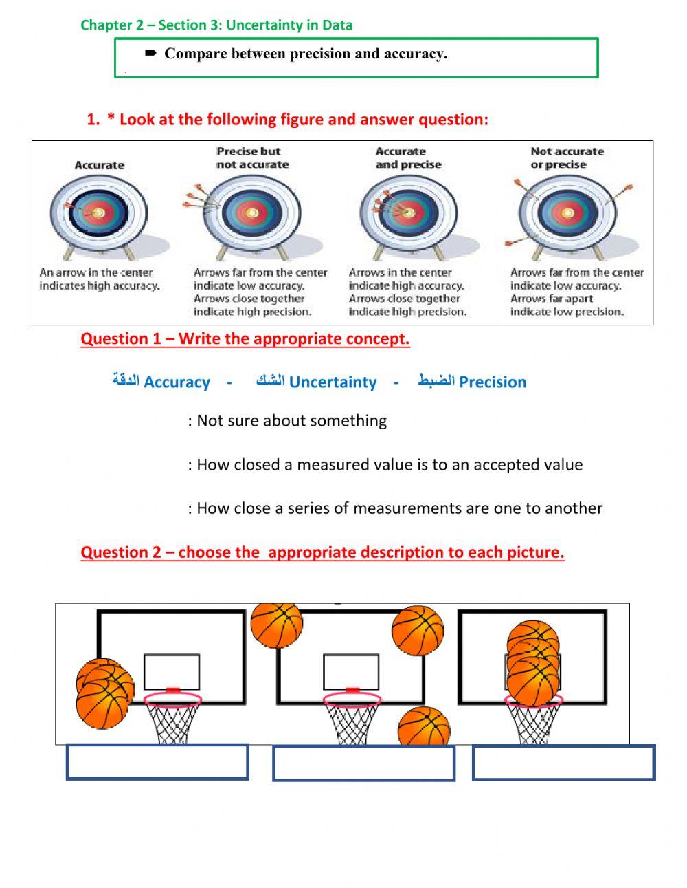 accuracy and precision