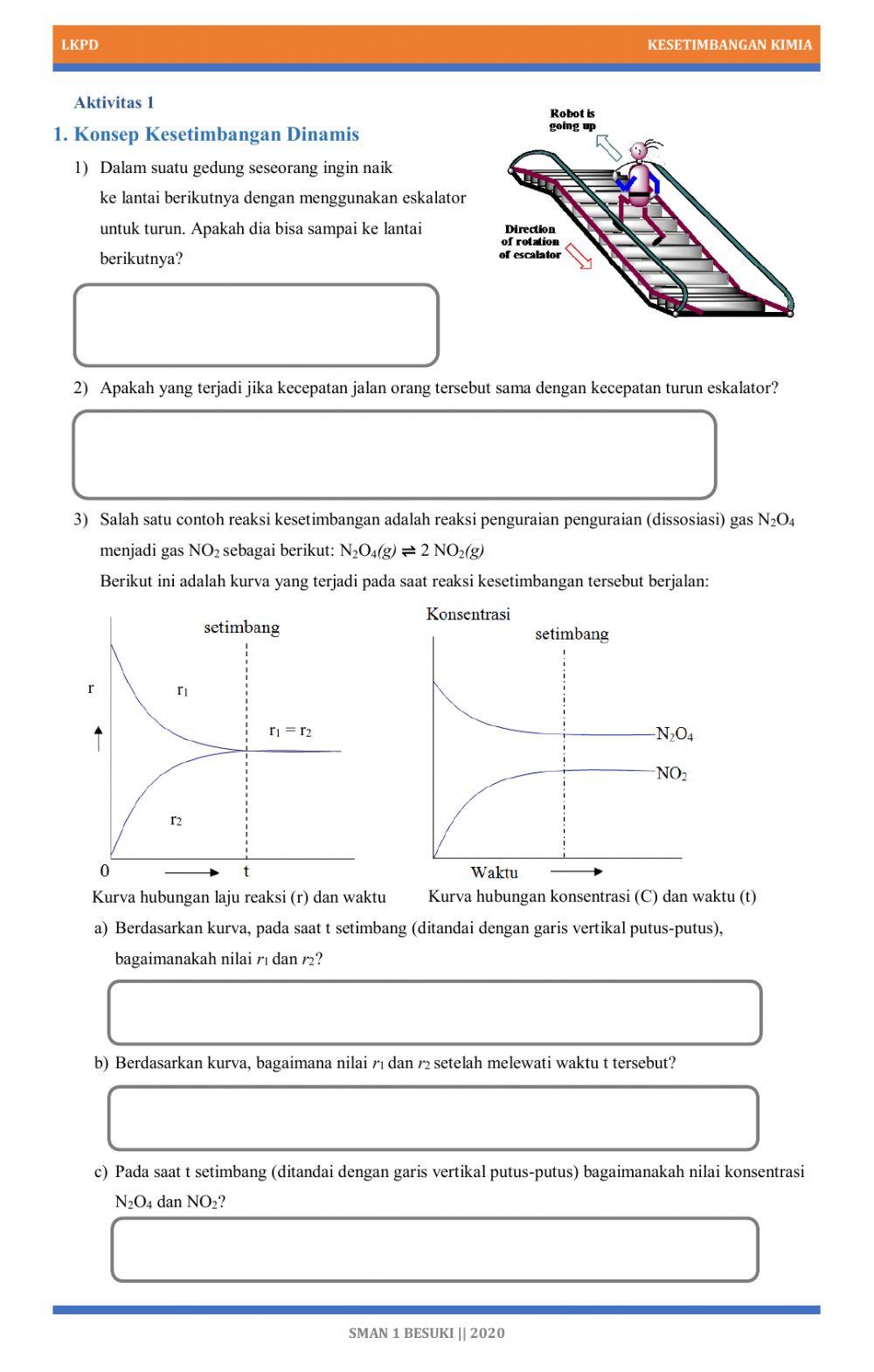 LKPD Kimia-Kesetimbangan