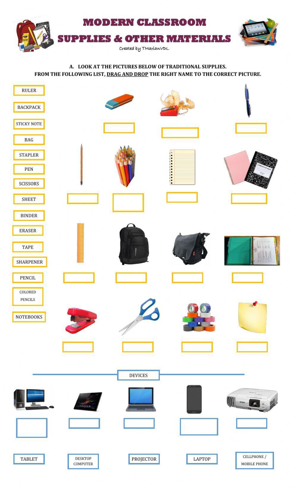 Modern Classroom Supplies and Materials