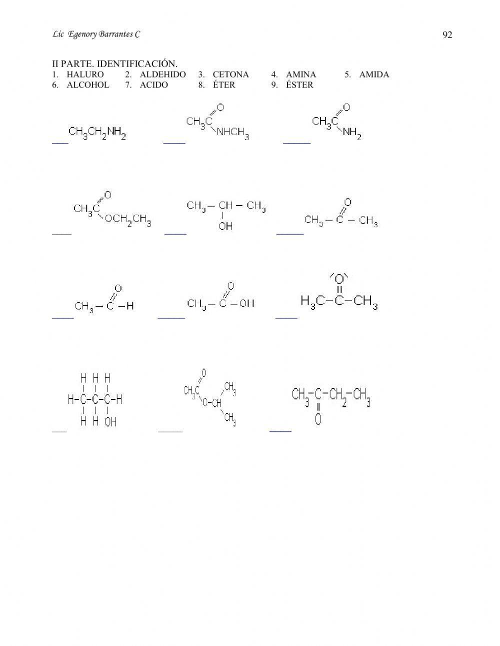 Grupos Funcionales: Reconocer