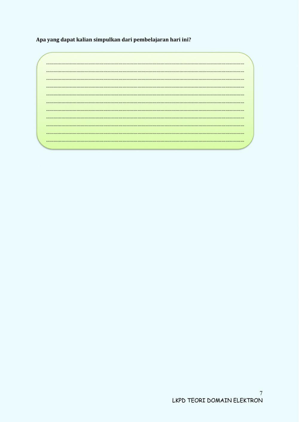 LKPD Teori Domain Elektron