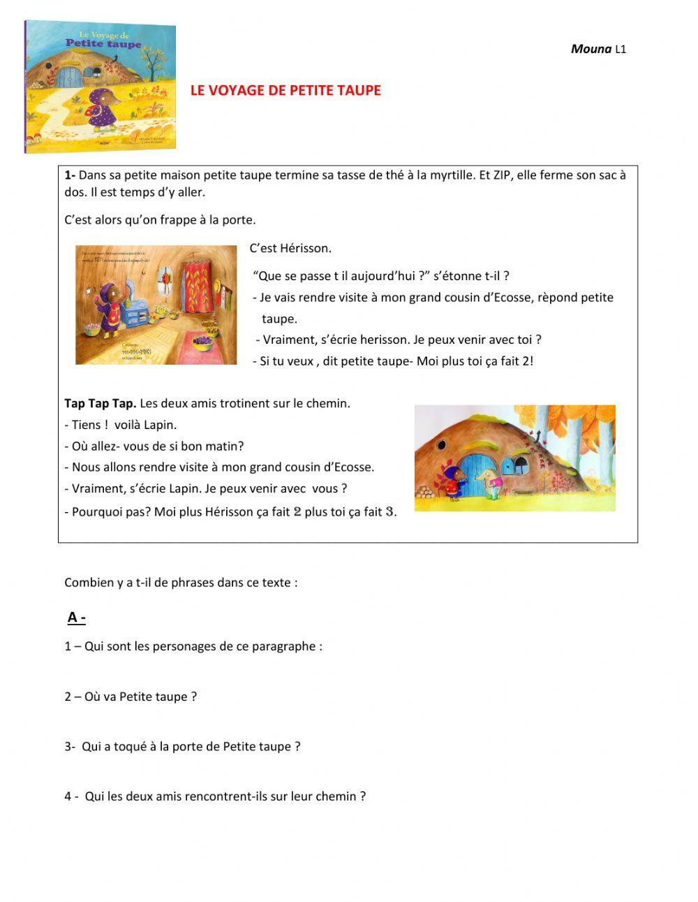 Compréhension écrite